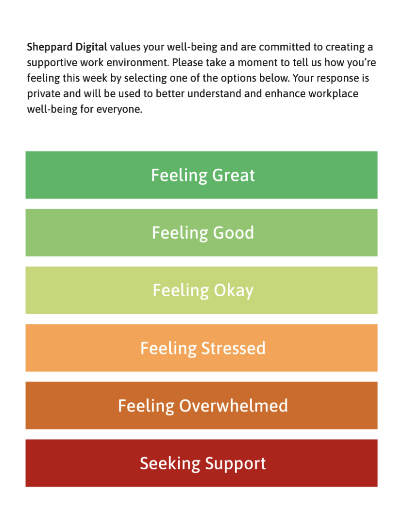 Weekly Wellbeing Check-In